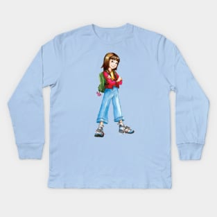 Ramona Age 8 | Beverly Cleary Kids Long Sleeve T-Shirt